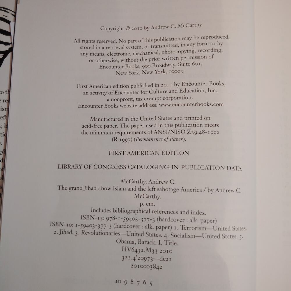 The Grand Jihad 2010 First American Edition Hardcover Excellent Condition - Picture 2 of 5
